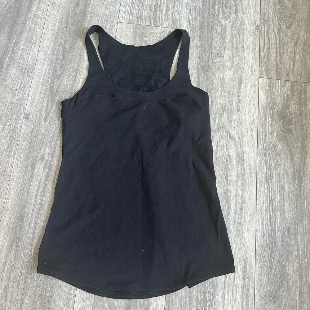 Lululemon Athletica Black Sleeveless Tank Top - Picture 1 of 6